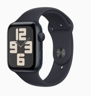 Apple - Watch SE Gen2 40mm GPS Midnight AL Sport Band S/M
